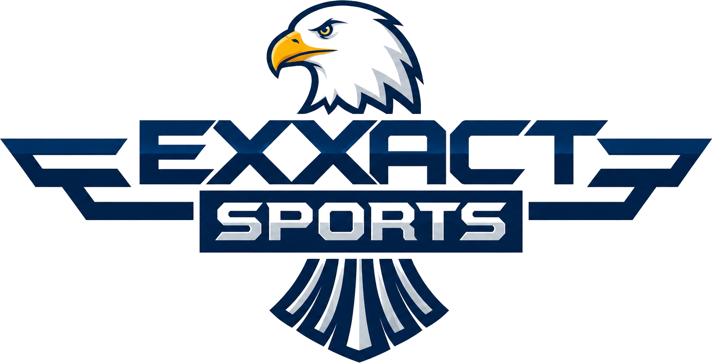 Exxact Sports logo with transparent background